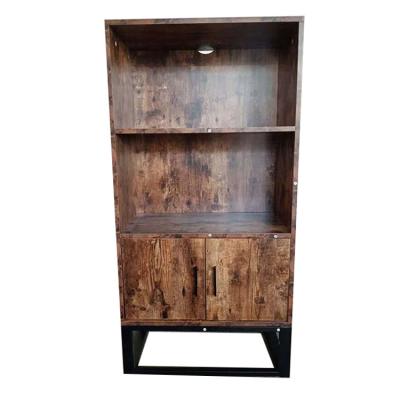 China (Size) Adjustable Home Wooden Bookcase For Living Room, Large Shelf For Office With Metal Mesh Doors. for sale