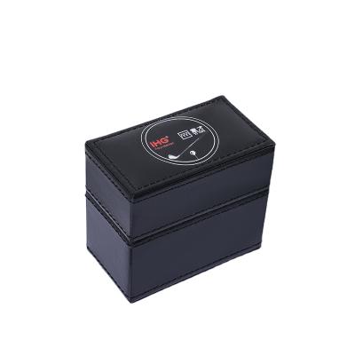 China Golf Luxury Portable Leather Box With Customized Logo for sale