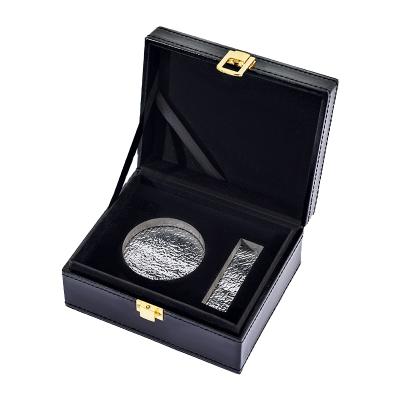 China High quality factory caviar box high quality caviar PU leather packaging gift boxes for sale