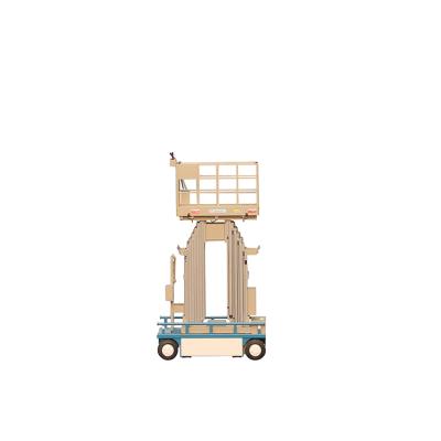 China High Quality Telescoping Self Propelled Electric Aluminum Platform Lift Four Mast Lift Aerial Work Well 12m Hotels From Sale for sale