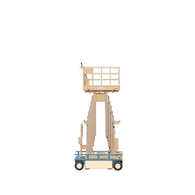 China Promotional Good Quality Four Mast Self Propelled Lift Table Telescopic Electric Lift Platform for Hotels for sale