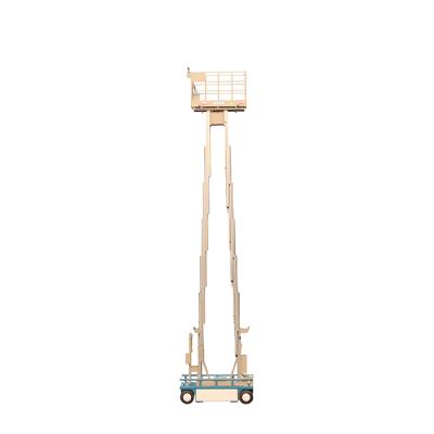 China Good Quality Hotels Top Selling Aluminum Alloy Platform Four Mast Lift Aerial Work Self Propelled Electric Platform for sale