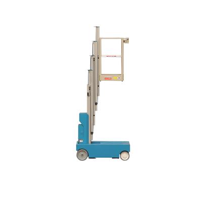 China Hotels Top Quality Self Propelled Electric Aerial Elevated Single Mast Work Platform Work Platform for sale