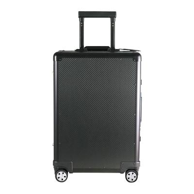 China Luxury Black Matte Carbon Fiber Rolling Case for sale