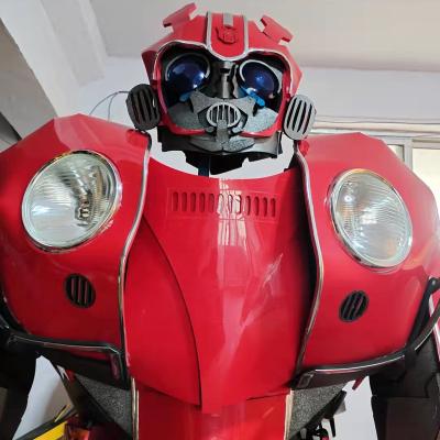 China Christmas Gift Attractive Red Robot Costume Red Bumblebee Costume for sale