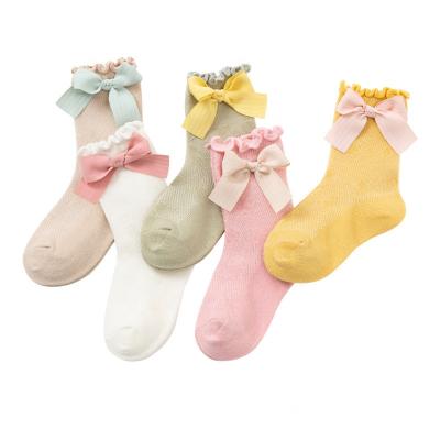 China High Quality Wholesale Babies Viable Mesh Breathable Bowknot Summer Socks for sale