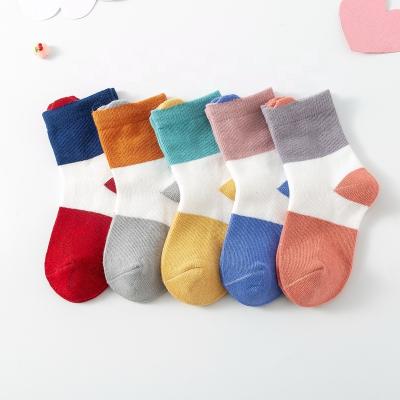 China Little Girls Antibacterial Socks Cotton Socks Breathable Combed Crew Socks Boys for sale