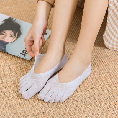 China Low Cut Antibacterial Toe Socks 5 Fingers No Show Mesh Five Fingers Super Thin Socks for sale