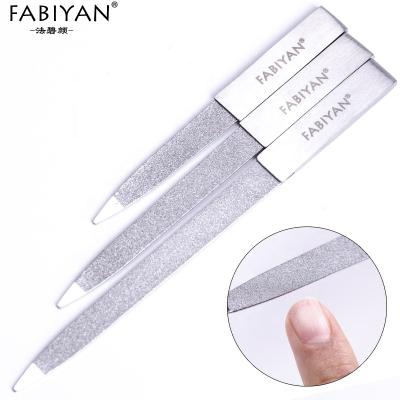 China Nail Care 4/5/6 Inch Stainless Steel Metal Cuticle Pusher Solvent Double Sides Rub Grinding Nail Art Buffer File for sale