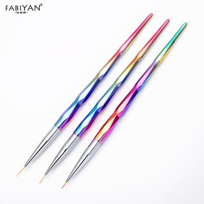 China NAIL Rainbow Grip Strip Liner Pen 7/10/12mm Flower Drawing Painting French Acrylic Nail Art Brush Tip Strip Design for sale