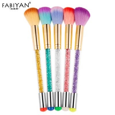 China Double Head Nail Art Plastic UV Gel Polish Rhinestone Powder Dust Silicone Stamper Cleanser Pen Brush for sale