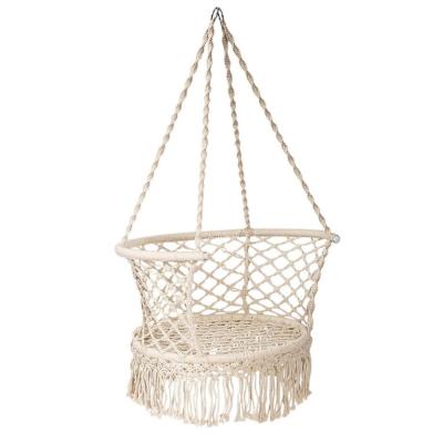 China Popular High Quality Indoor Macrame Hammock Rope Hanging Swing Chair Leisure for sale