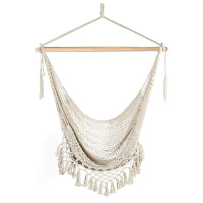 China Detachable Macrame Lace Swing Hammock Yoga Style Popular High Value Hammock for sale