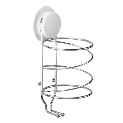 China Viable Bathroom Washroom Hair Care Machine Spiral Holder Rack Wall Mount Hair Dryer Rack for sale