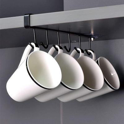 China Kitchen Shelf Hanging Rack Coffee Cup Storage Rack Rack Hanger Tier Cupboard Single Cup Bowl for sale