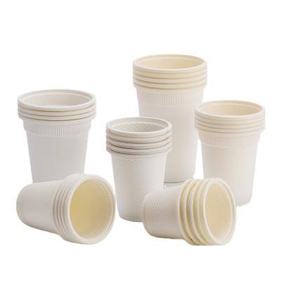 China Organic Household Products Cornstarch Biodegradable Cup Coffee Eco Cornstarch Disposable Drinking Degradable Plastic Cup for sale