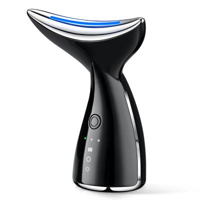 China Anti Aging Face Lift High Frequency Vibration Reduce Puffiness Face Lift Skin Neck Face Beauty Light Tightening Intelligent Device for sale