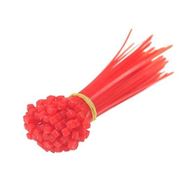 China Stensile 66 Strong Strength High Tension Red Nylon Plastic Zip Ties for sale