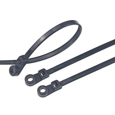 China Stensile Strong Strength Nylon Zipper Ties With Grommet Hole for sale