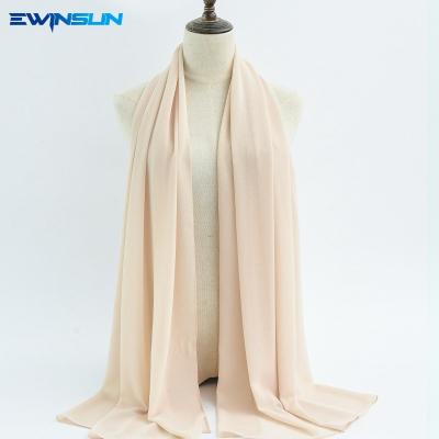 China Hijab factory direct Arabic Hijab for Indonesia turban women chiffon wrap muslim malaysian shawl cotton seersucker turban islamic scarf for sale