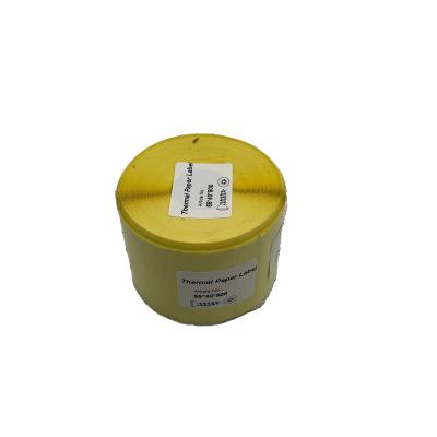 China Other Yellow Thermal Paper Made Durable Using Custom Printed Adhesive Sticker Label for sale