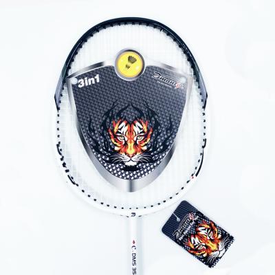 China Eastic & Original premium durable factory supply half carbon graphit badminton racket for amateur junior intermediate player for sale