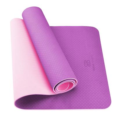 China Pilates Eco-friendly Fitness Mat Natural Rubber Non-slip Yoga Mat Can Be Customized With Logo for sale