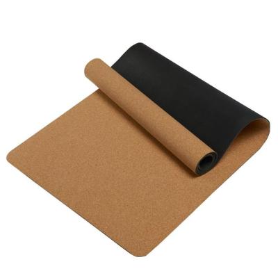 China Eco-Friendly Fitness Cork Rubber Yoga Mat Eco-Friendly for sale