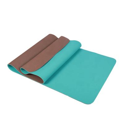 China Eco - Friendly Professional Yoga Mat PVC Free Tape , Eco Friendly Material Yoga Mats for sale