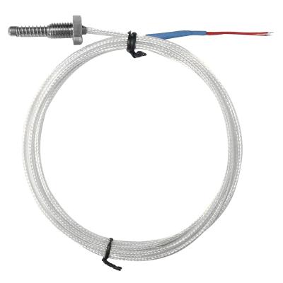 China china supplier E J K type silver wire Three-core FEP shield high temperature pt100 thermocouple detector w210 sensor for sale