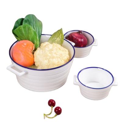 China Middle East Sustainable Popularity Ceramic Steam Stew Pot With 4 Premium Soup Bowl Set Suitable For Table for sale