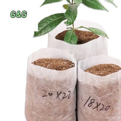 China Wholesale PP and PET Environmental and Non Toxic Biodegradable Seed Plant Nursery Bags Non Woven Fabric Grow Gardens Pots for sale