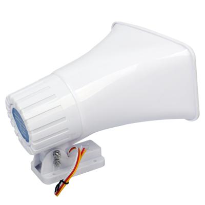 China ABS 30w DC 12v Siren 120db White Horn Siren Speaker for sale