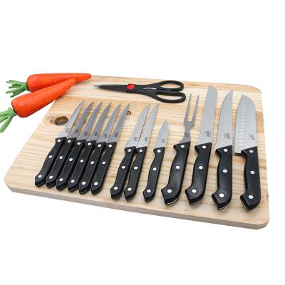 China Latest Design Top Quality Multifunct Disposable Wholesale Knife Set With Cutting Board for sale