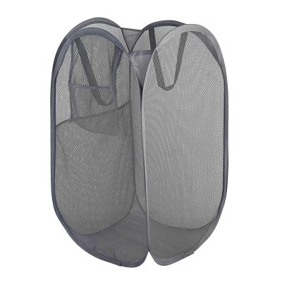 China High Quality Custom Portable Mesh Popup Laundry Hamper Portable With Durable Handles for sale