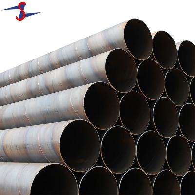 China Oil and Gas Liquid Water Pipe SSAW Penstock ERW Q235B Spiral Hollow Section Welded Pipeline SSAW Steel Steel Pipe for sale