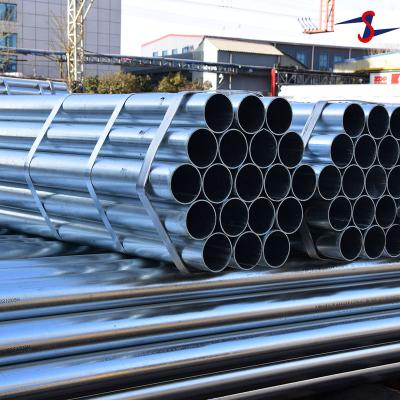 China Liquid Pipe Galvanized Iron Round Hot Dipped Pipe Galvanized Erw Steel Tubes For Greenhouse Building Construction for sale