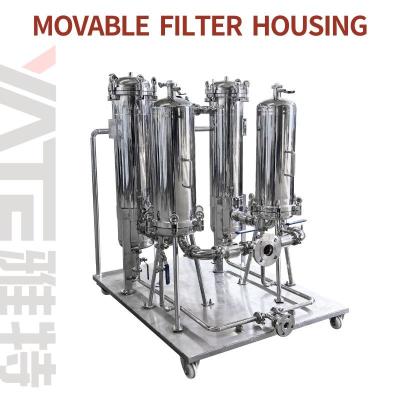 China Stainless Steel Movable Filter Housing 1.6 Mpa Design Pressure 650mm Width for sale