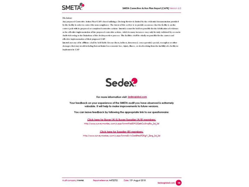 Sedex - Guangzhou Nohoo Children Products Co.,Ltd