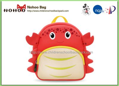 China Double Shoulder Cute Toddler Girl Backpacks With Cute Crab Style for sale