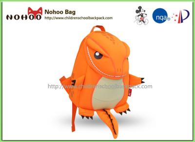 China Orange Animal Toddler Backpack For 1 Year Old Breathable Tyrannosaurus Shape for sale