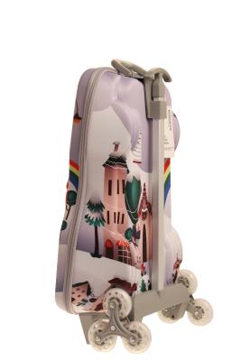 China Eco Freindly Kids Hard Shell Luggage Wheeled Book Bag Dustproof for sale