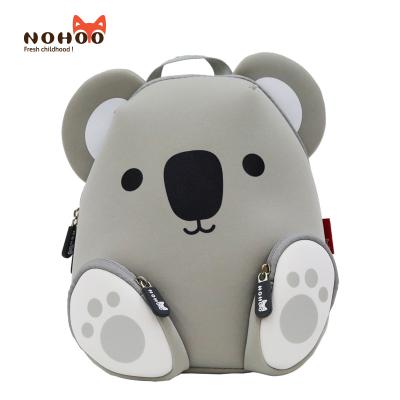 China Popular soft backpack koala style 0.3kg quality zipper kids toddler backpack for sale