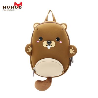 China 2019 new item brown bear Kids waterproof neoprene animal kindergarten backpack for sale