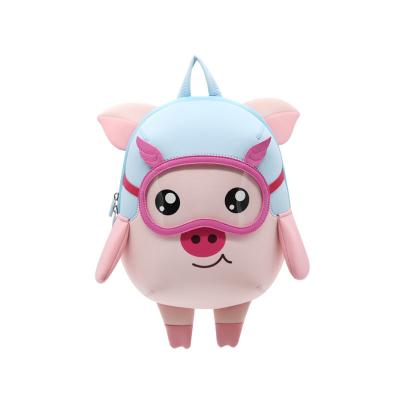 China NHB208 new arrival 2019 lovely pig neoprene toddler backpack for kids for sale