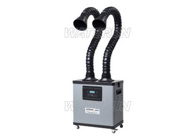 China Digital Display Industrial Fume Extractor with Double Fume Extraction Tube  60 dB for sale