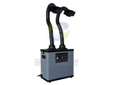 China Portable Laser Cutting Industrial Fume Extractor System with Two Fume Extraction Arm 75mm for sale