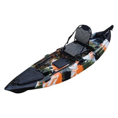 China Pedal Drive Kayak Sit On Kayak Sport Fishing Plastic River Kayak Fishing Kayak Pedal Drive for sale