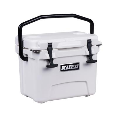 China Small Waterproof Cooler Box Plastic Folding Outdoor Table With Cooler Box for sale