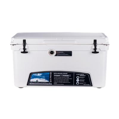 China Waterproof Professional Plastic Cooler Box 75QT Cooler Box B Series Rotomolded Hard Cooler Box for sale